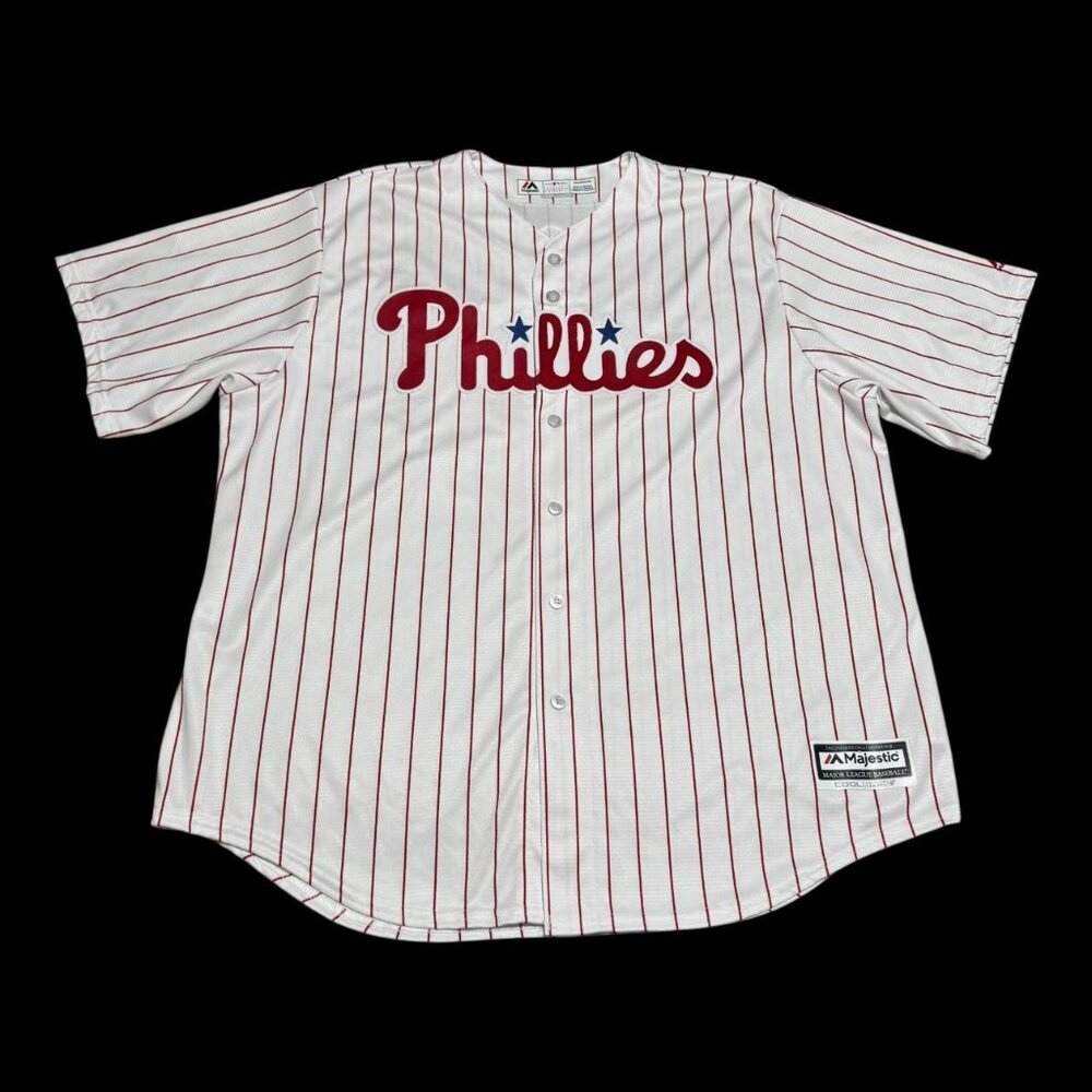 Majestic Athletic Philadelphia Phillies #28 Vincent Velasquez Jersey Adult 2XL